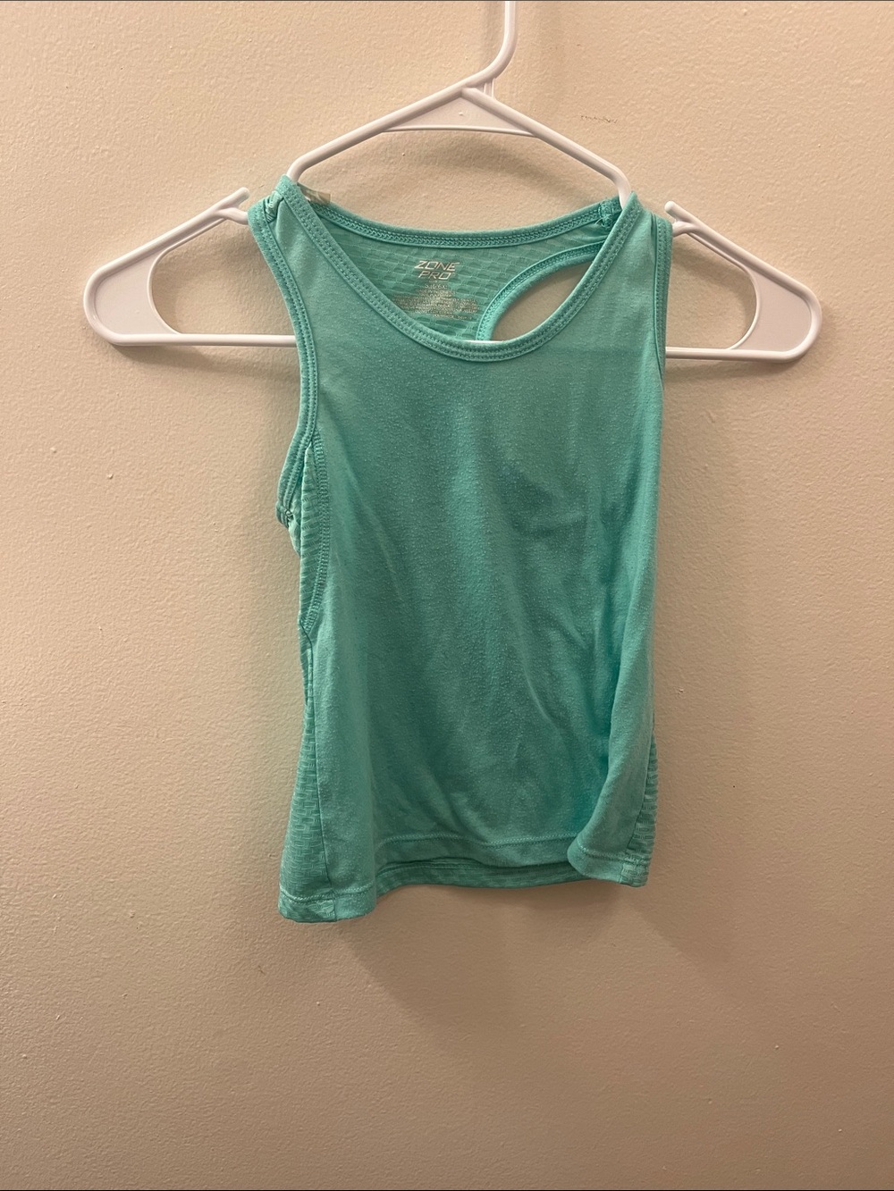 Zone Pro Teal Scoop Neck Racerback Tank